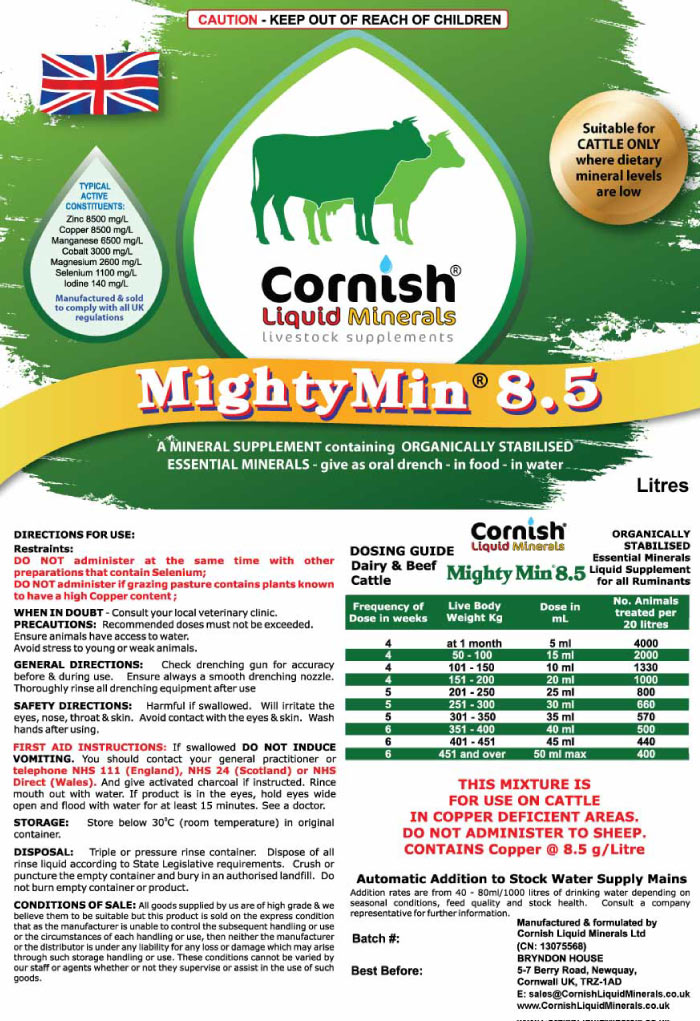 Cornish Liquid Minerals - MightyMin 8.5